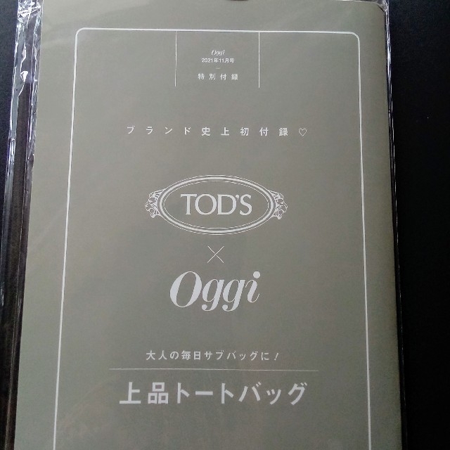 TOD'S(トッズ)のオッジ oggi 11月号 TOD'S×oggi　上品トートバッグ レディースのバッグ(トートバッグ)の商品写真