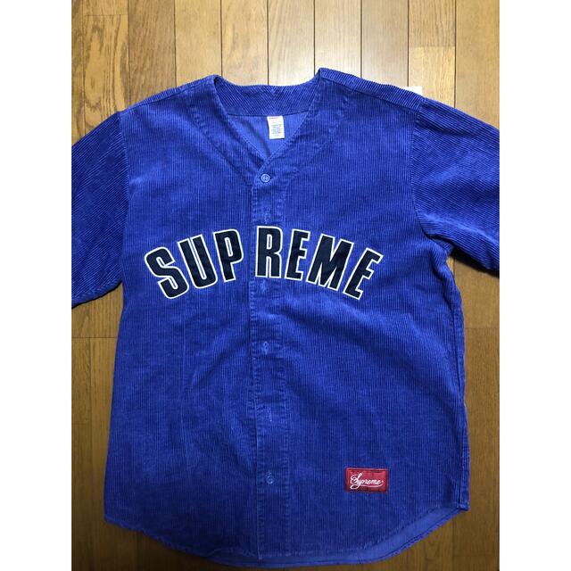 supreme 18ss Corduroy Baseball Jersey