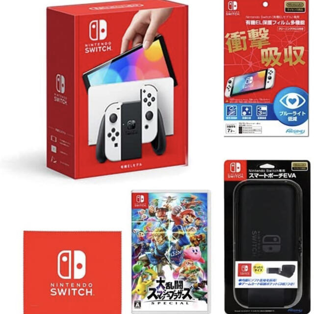 Nintendo switch 有機EL ホワイト+スマブラセット