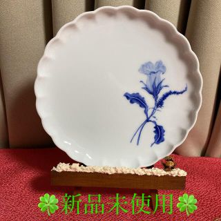 ｛深川製磁｝フリル型銘々皿　銘々皿　絵皿　インテリア　飾り　お皿　食器　皿(陶芸)