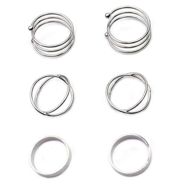 jouetie(ジュエティ)の⋆͛💍 Silver Ring 6set 💍⋆͛  メンズのアクセサリー(リング(指輪))の商品写真
