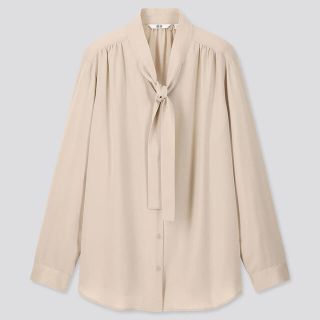 ユニクロ(UNIQLO)のレーヨンボウタイブラウス(シャツ/ブラウス(長袖/七分))