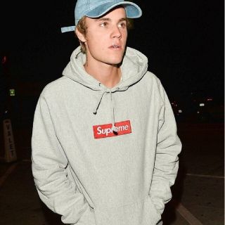 シュプリーム(Supreme)のSupreme　box logo pullover　パーカー　XL　グレー(パーカー)