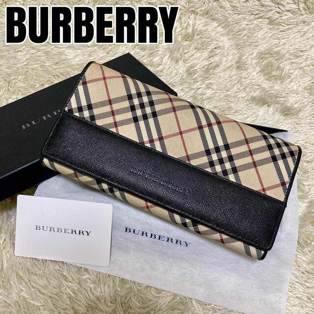 一番人気物 ✨極美品✨ BURBERRY 長財布 がま口 ノバチェック econet.bi