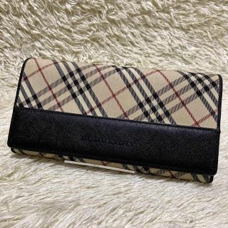 BURBERRY - 箱付き✨美品 バーバリー 長財布 ノバチェック がま口