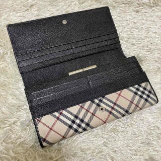 BURBERRY - 箱付き✨美品 バーバリー 長財布 ノバチェック がま口