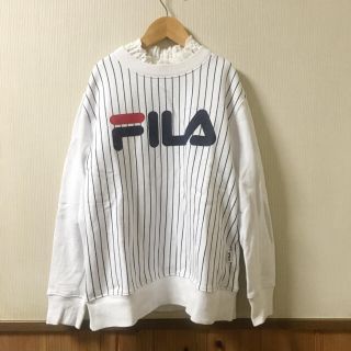 フィラ(FILA)の古着＊トレーナー＊FILAフィラ＊ストライプ(トレーナー/スウェット)