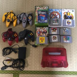 ニンテンドウ64(NINTENDO 64)のニンテンドー64 本体+ソフトセット(家庭用ゲーム機本体)