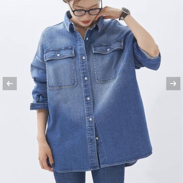 Plage(プラージュ)の【完売品】Healthy denim／ヘルシーデニムBIG シャツ レディースのトップス(シャツ/ブラウス(長袖/七分))の商品写真