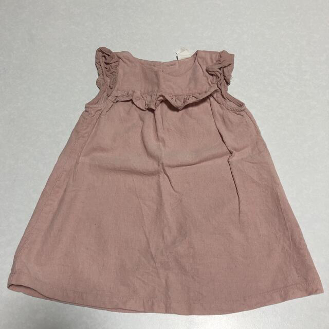 H&M(エイチアンドエム)のH&M ワンピース セット コーデュロイ80サイズ キッズ/ベビー/マタニティのベビー服(~85cm)(ワンピース)の商品写真