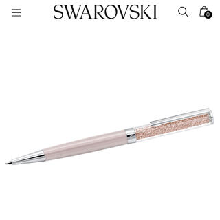 スワロフスキー(SWAROVSKI)のSWAROVSKI  ピンクゴールドボールペン(ペン/マーカー)