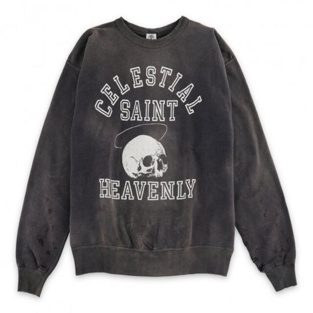 Saint Mxxxxxx SWT SHIRT SKULL BLK サイズ XL