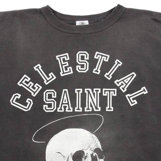 Saint Mxxxxxx SWT SHIRT SKULL BLK サイズ XL