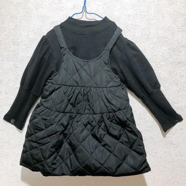 【95-100cm】 韓国 キッズ ボトムシャツ＆ベストスカート セットアップ キッズ/ベビー/マタニティのキッズ服女の子用(90cm~)(ワンピース)の商品写真