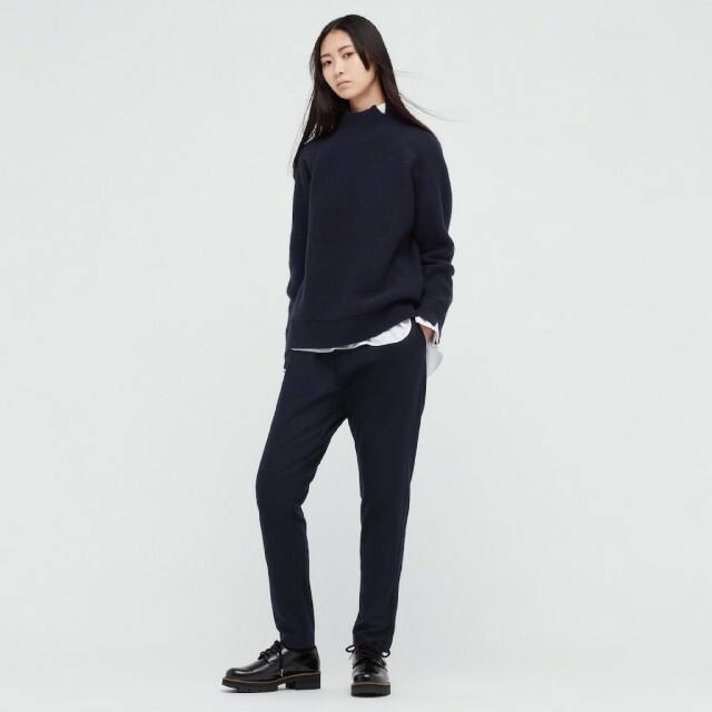 UNIQLO(ユニクロ)のユニクロ +J プレミアムラム ケーブル ハイネック セーター 3XL ブラック メンズのトップス(ニット/セーター)の商品写真