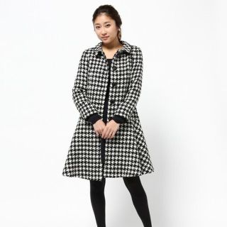 realstephh.com - 15300円 新品○TOCCA千鳥柄コート S トッカ ひざ丈