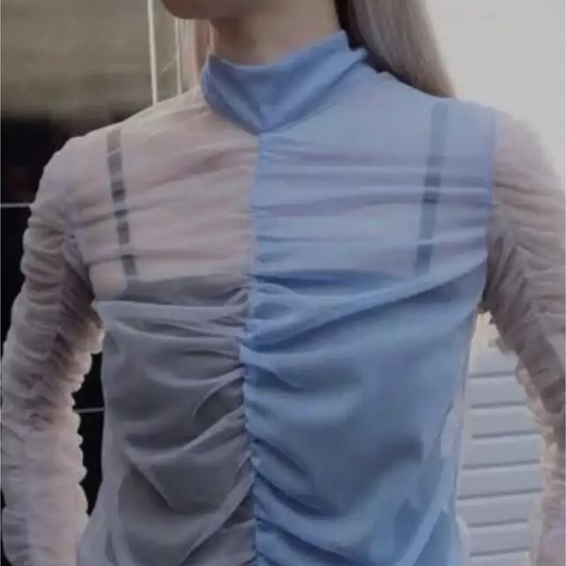 Gathered Sheer Top