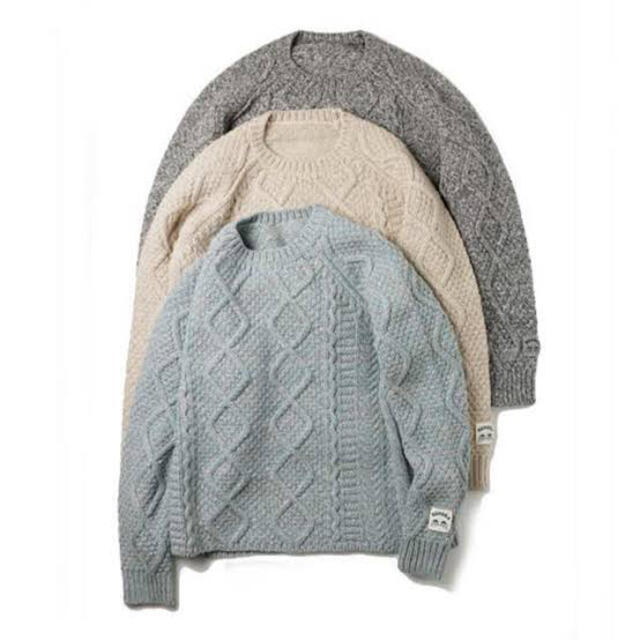 春のコレクション SUNSEA - 3 リバーシブルフィッシャーマンセーター