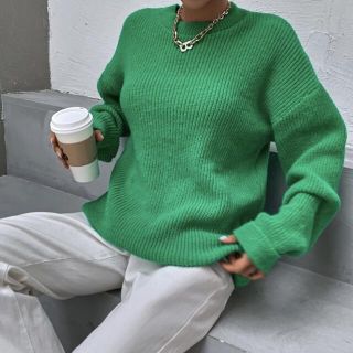 ザラ(ZARA)のグリーンニット(ニット/セーター)