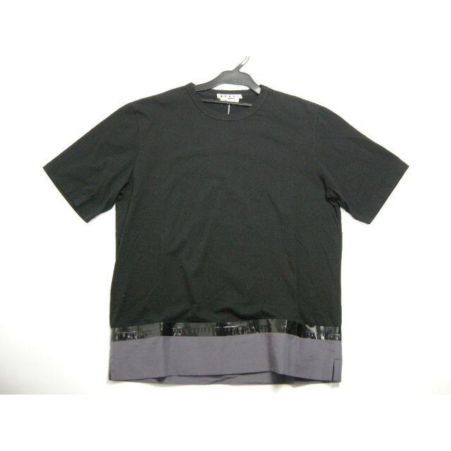 サイズ48■MARNI■新品本物■異素材切替Tシャツ/TEE■メンズ