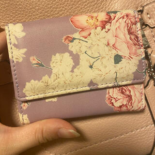 花柄　三つ折り財布(財布)