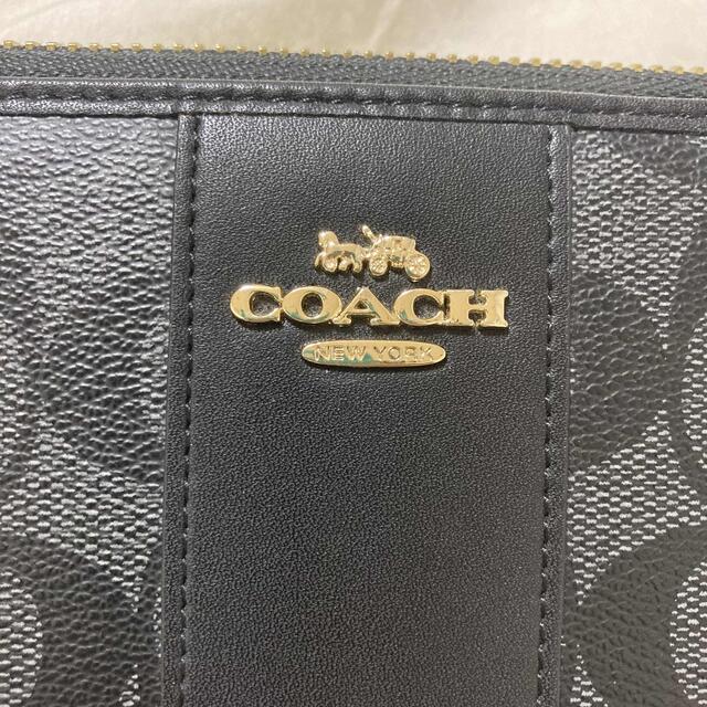 COACH(コーチ)のCOACH 長財布 ブラック シグネチャー レディースのファッション小物(財布)の商品写真