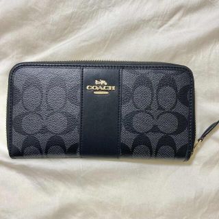 コーチ(COACH)のCOACH 長財布 ブラック シグネチャー(財布)