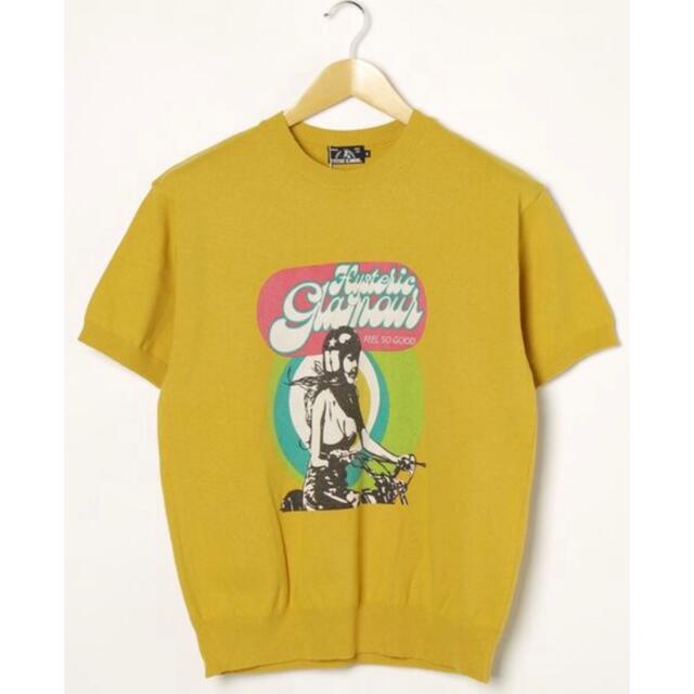 HYSTERIC GLAMOUR(ヒステリックグラマー)のヒステリックグラマー　コットン半袖ニット メンズのトップス(ニット/セーター)の商品写真