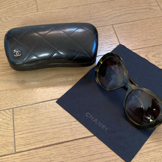 シャネル CHANEL サングラス バタフライ べっ甲風 ブラウン