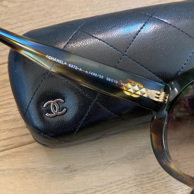 シャネル CHANEL サングラス バタフライ べっ甲風 ブラウン