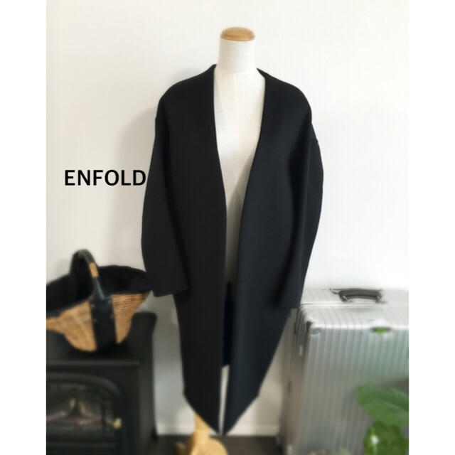 ENFOLD 今季 トップリバーノーカラーコート