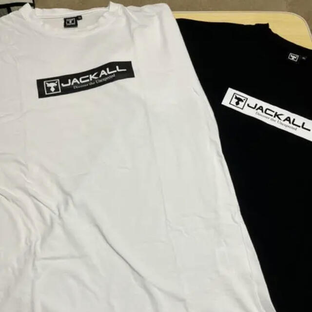 JACKALL(ジャッカル)のジャッカル白Tシャツ 希少XL スポーツ/アウトドアのフィッシング(ウエア)の商品写真