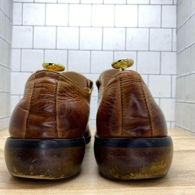 バンプアンドグラインド　メンズ革靴28.0cm ダブルモンク　ビジネス　ブラウン メンズの靴/シューズ(ドレス/ビジネス)の商品写真