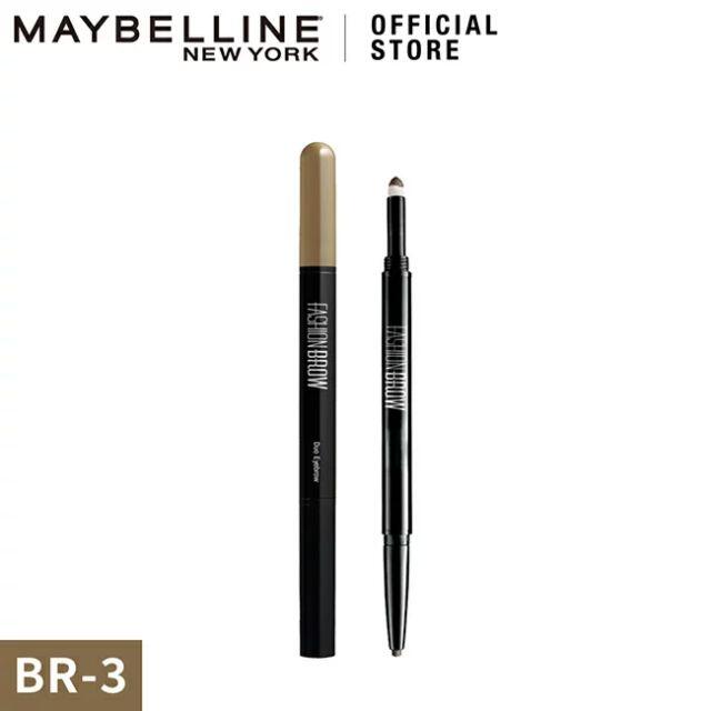 MAYBELLINE(メイベリン)の【訳あり】メイベリン ファッションブロウ スリム＆ソフト BR-3 明るい茶色 コスメ/美容のベースメイク/化粧品(アイブロウペンシル)の商品写真