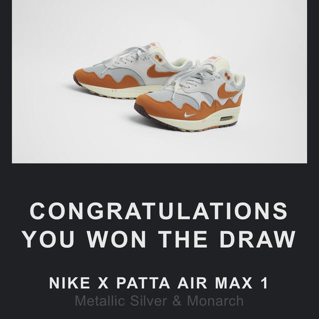 Patta x Nike Air Max 1 "Monarch" 26.5cm