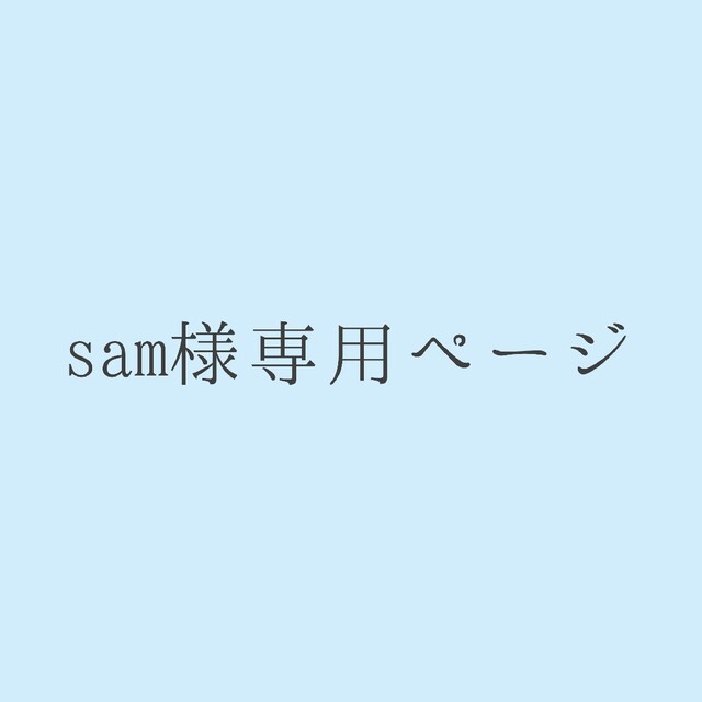 sam様専用ページの通販 by Day and Night｜ラクマ