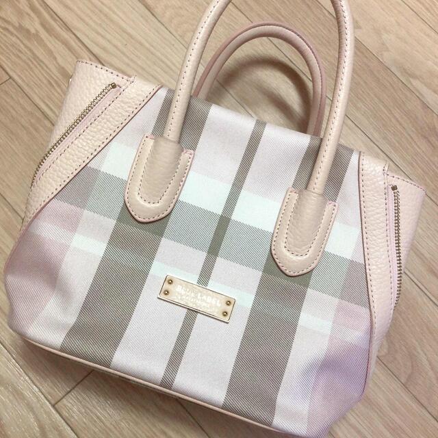 BURBERRY BLUE LABEL(バーバリーブルーレーベル)の美品💗 BLUE LABEL 2way レザー ショルダー トートバッグ  レディースのバッグ(トートバッグ)の商品写真