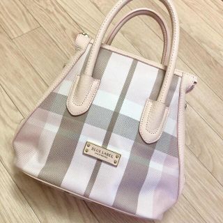 バーバリーブルーレーベル(BURBERRY BLUE LABEL)の美品💗 BLUE LABEL 2way レザー ショルダー トートバッグ (トートバッグ)