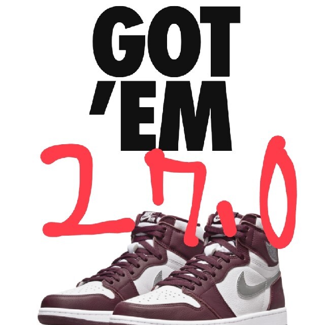 AIR JORDAN 1 RETRO HIGH OG “Bordeaux”