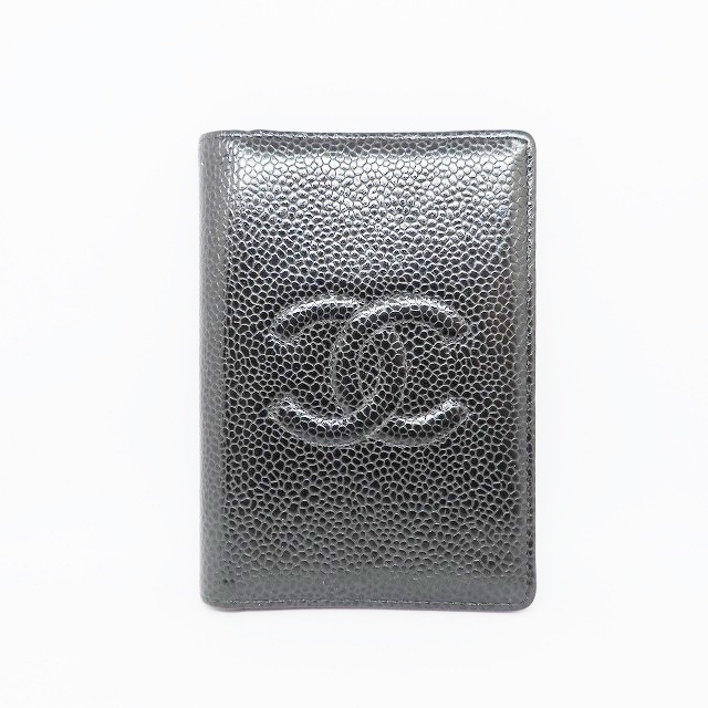 CHANEL ピコローレ ココマーク 名刺入れ 定期入れ カード入れ ブラック