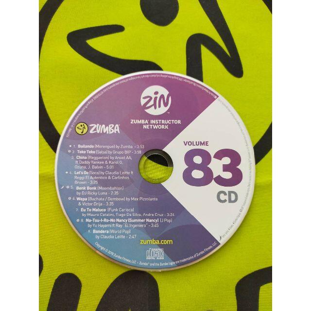 希少品　ZUMBA　ズンバ　ZIN83　CD＆DVD　インストラクター専用