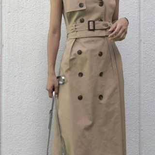 アメリヴィンテージ(Ameri VINTAGE)の【12/31まで】TRENCH LAYERED DRESS(ロングワンピース/マキシワンピース)