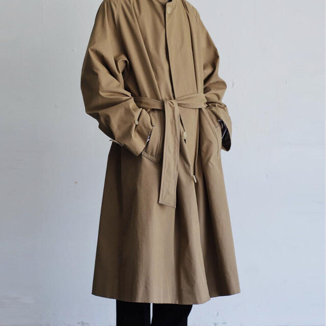 新品 21AW whowhat フーワット バルカラー コート 茶413M 新品 21AW whowhat フーワット バルカラー コート 茶413M