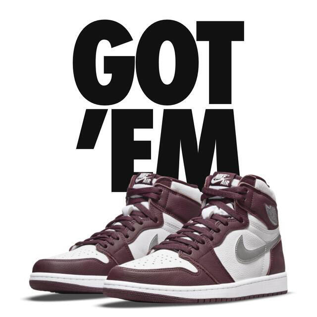 NIKE AIR JORDAN 1 HIGH OG BORDEAUX 28cm