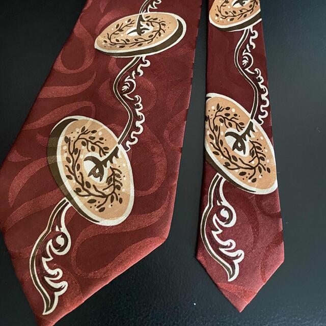 50s style atomic pattern jacquard tie