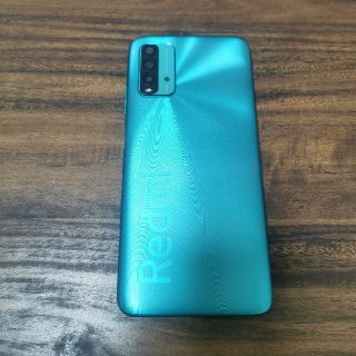 アンドロイド(ANDROID)のXiaomi シャオミ Redmi9T オーシャングリーン ケーブル イヤホン (スマートフォン本体)