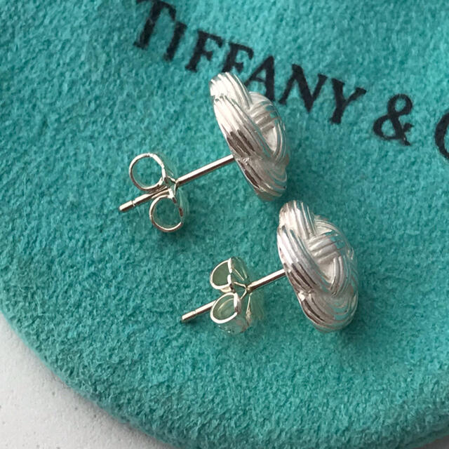Tiffany 花結びピアス 希少美品