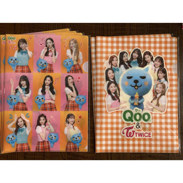 コカ・コーラ(コカコーラ)のQoo&TWICE クリアファイル6枚セット エンタメ/ホビーのタレントグッズ(アイドルグッズ)の商品写真