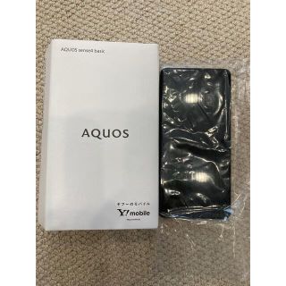 アクオス(AQUOS)のAQUOS sense4 basic シルバー Ymobile版SIMフリー A(スマートフォン本体)