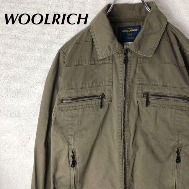 ●ウールリッチ woolrich ジャケット ブルゾン グリーン 緑 メンズ M